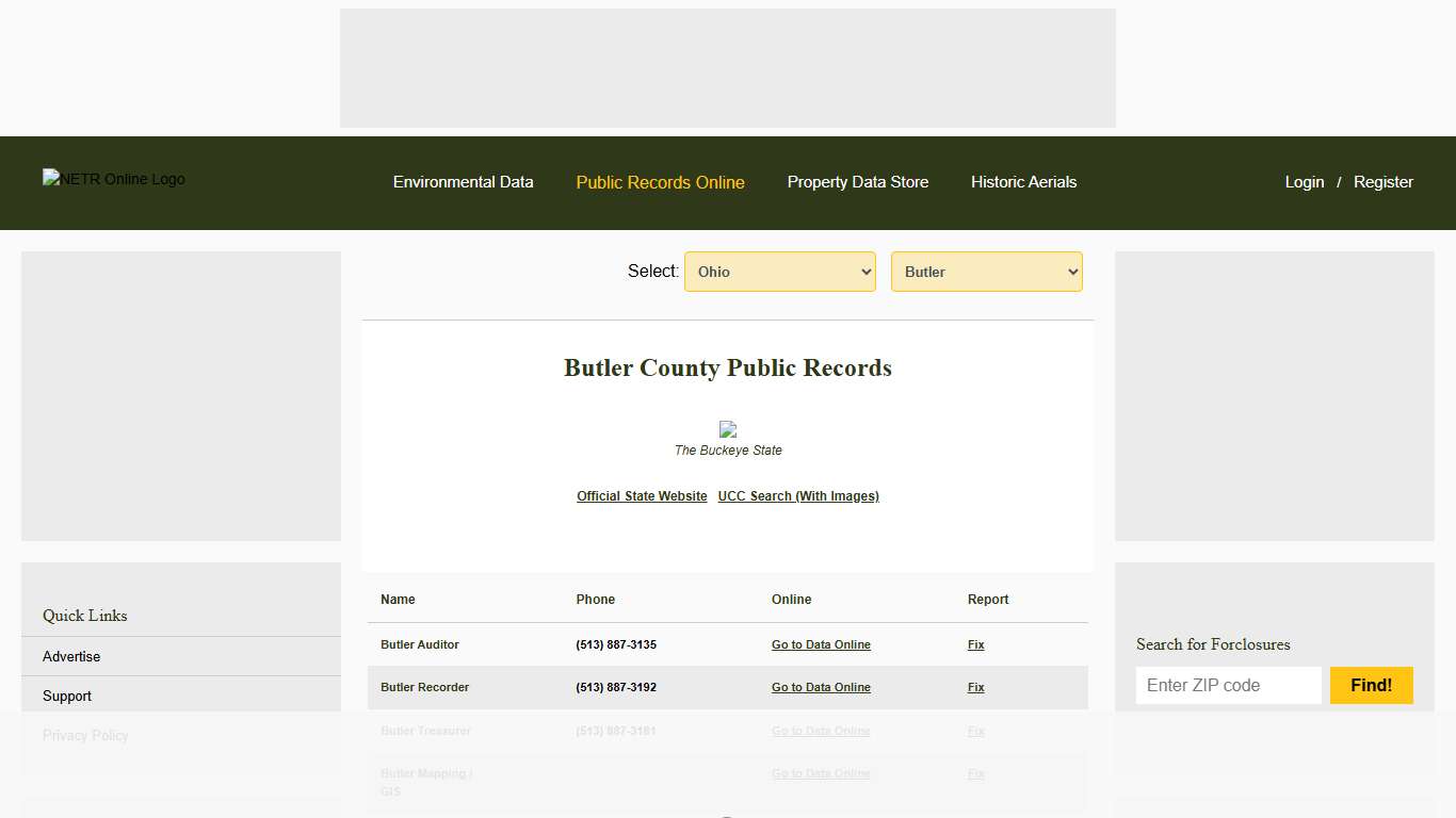 NETR Online • Butler • Butler Public Records, Search Butler Records, Butler Property Tax, Ohio Property Search, Ohio Assessor